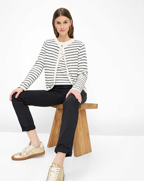 Jeans Carola bomullsblandning marinblå - 5