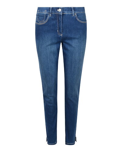 Jeans Soline Best4me cropped ink blå denim