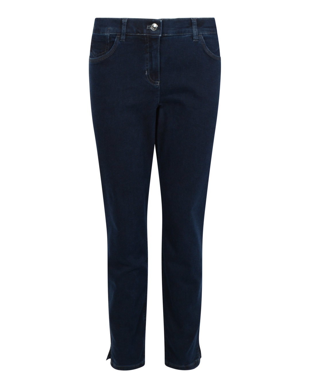 Jeans Soline Best4me cropped indigo blå denim