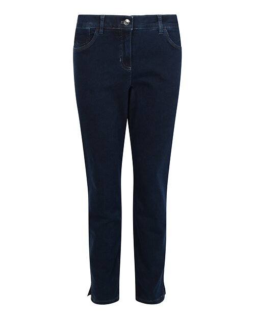 Jeans Soline Best4me cropped indigo blå denim