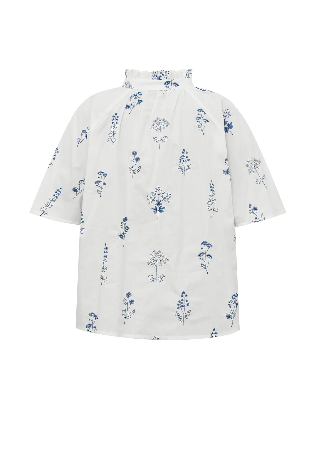 A-View -Agnelia Blouse White/Blue - 4