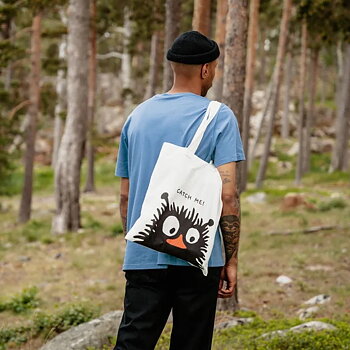 Stinky tygväska – Catch Me shoppingkasse vit