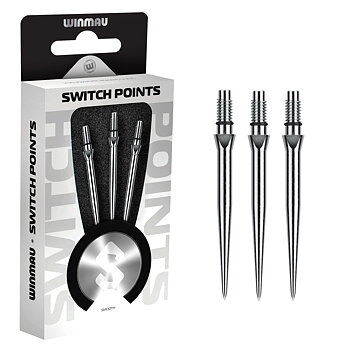 Winmau Switch Points - Smooth Silver