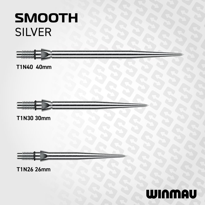Winmau Switch Points - Smooth Silver - 6