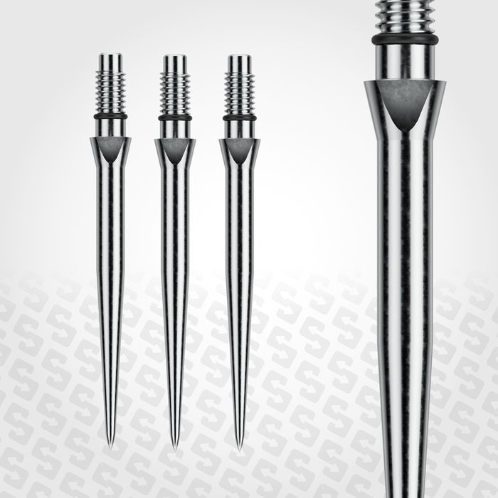 Winmau Switch Points - Smooth Silver - 2