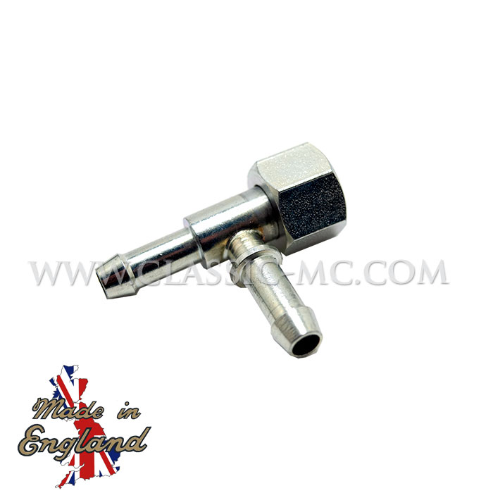 FUEL PIPE, DOUBLE T W/NUT (OD 1/4")