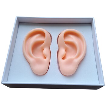 Öronmodell, vänster och  höger i silikon