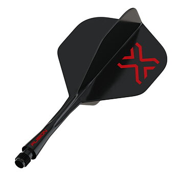 Winmau Blade X - Fusion Integrated Flight & Shaft Black