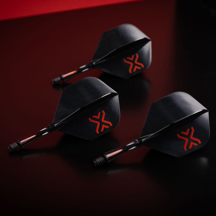 Winmau Blade X - Fusion Integrated Flight & Shaft Black - 6
