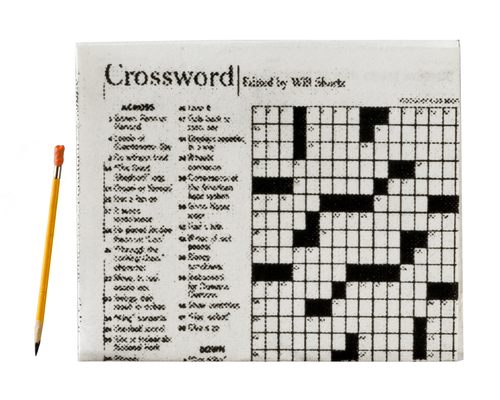 Crossword with pencil