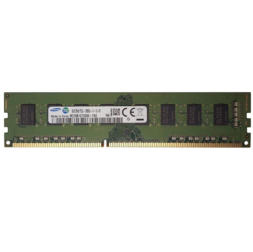Begagnat Samsung 8GB DDR3L 2Rx8 PC3L-12800U UDIMM 1600MHz Non-ECC Ram Minne M378B1G73EB0-YK0