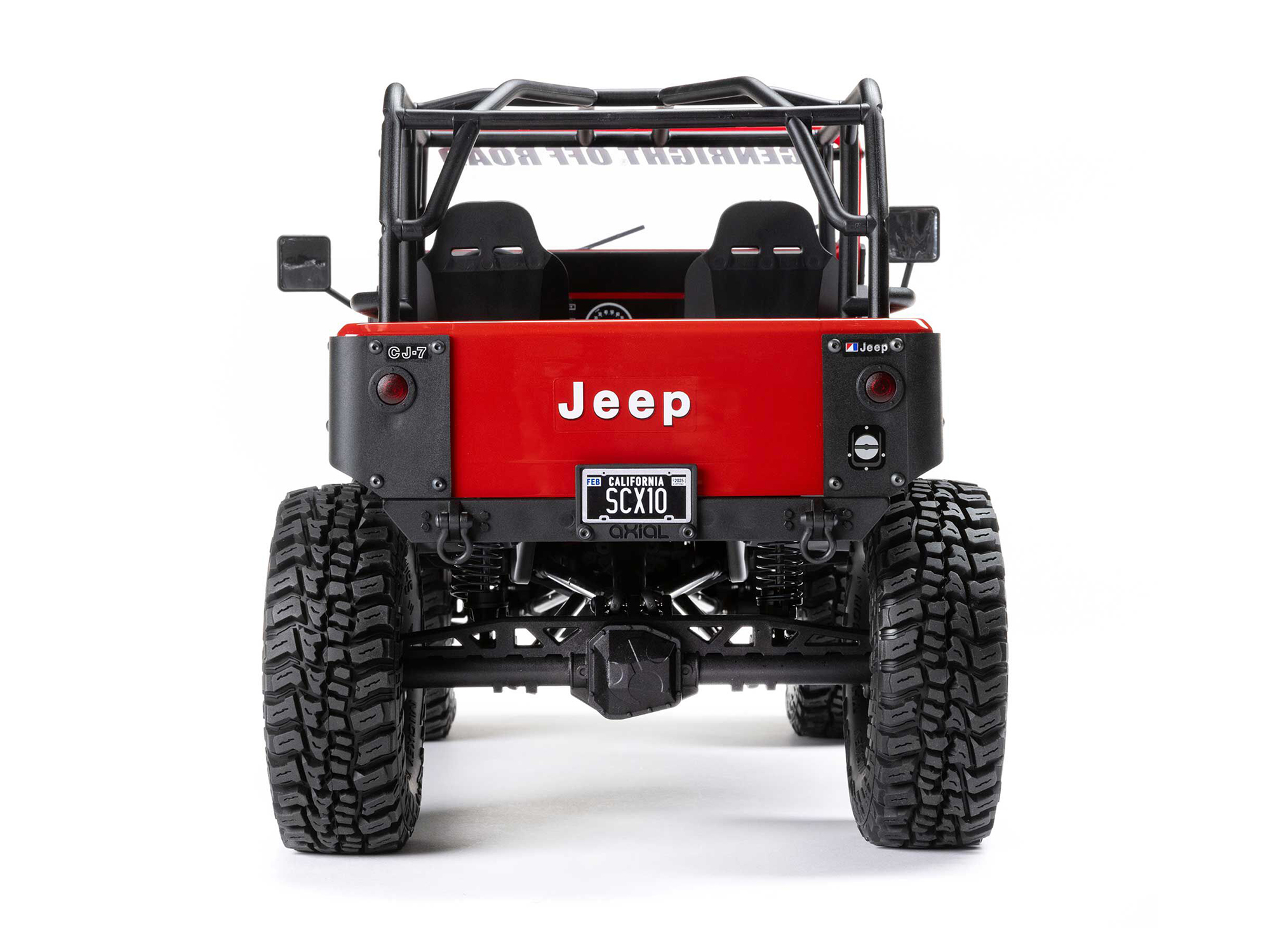 Axial 1/10 SCX10 III Jeep CJ-7 4X4 RTR Brushed Rock Crawler, Red - 8