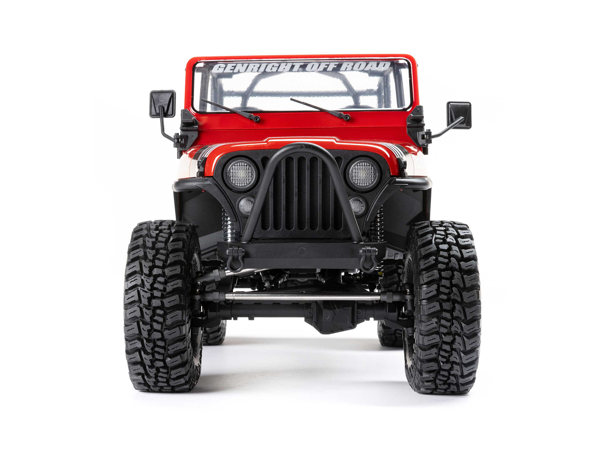 Axial 1/10 SCX10 III Jeep CJ-7 4X4 RTR Brushed Rock Crawler, Red - 6