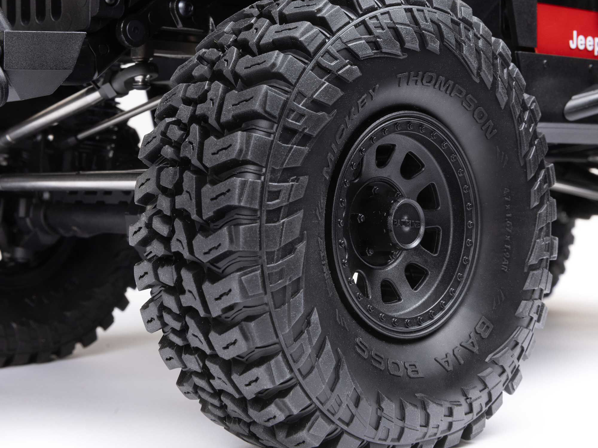 Axial 1/10 SCX10 III Jeep CJ-7 4X4 RTR Brushed Rock Crawler, Red - 19