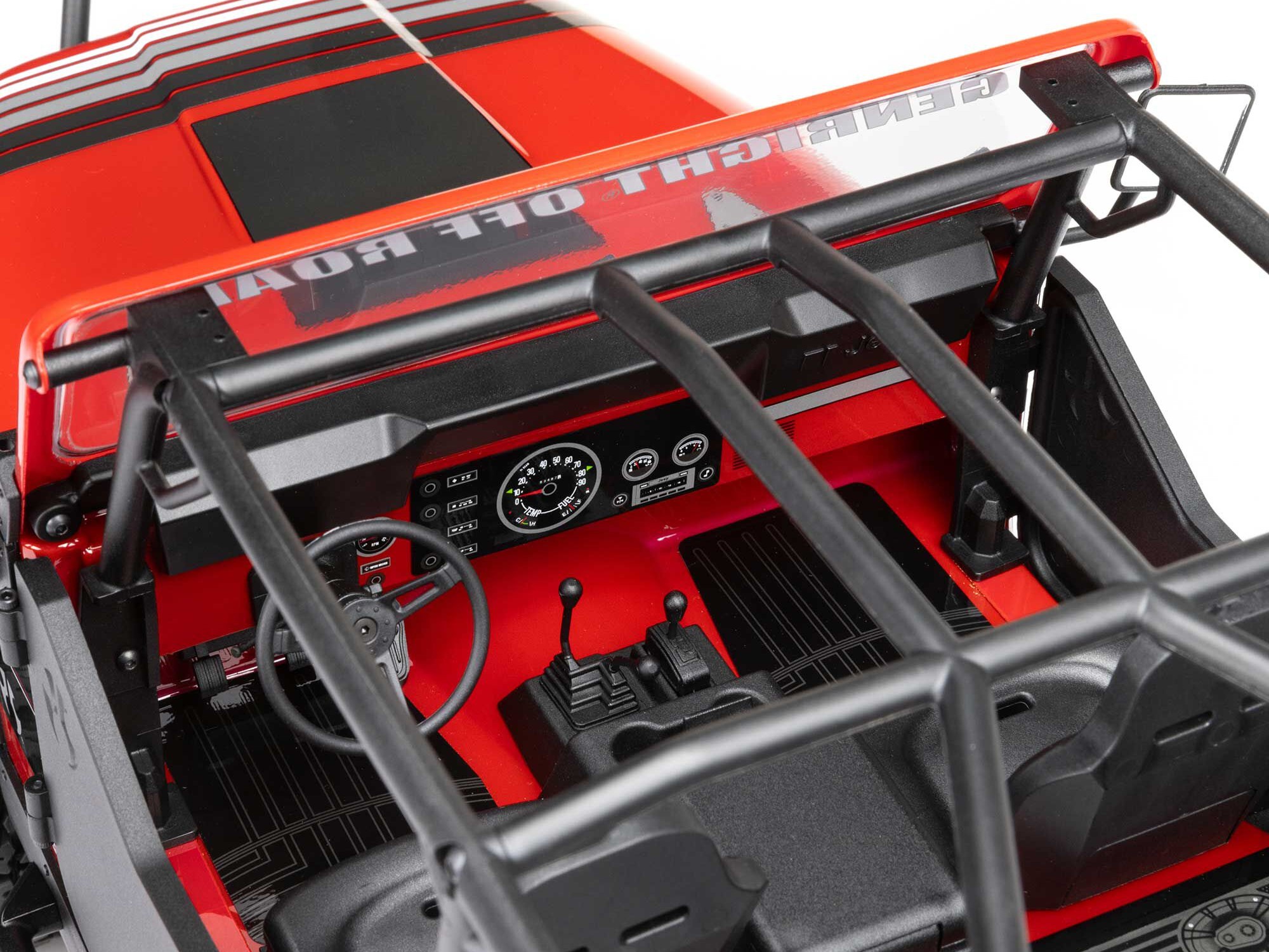 Axial 1/10 SCX10 III Jeep CJ-7 4X4 RTR Brushed Rock Crawler, Red - 16