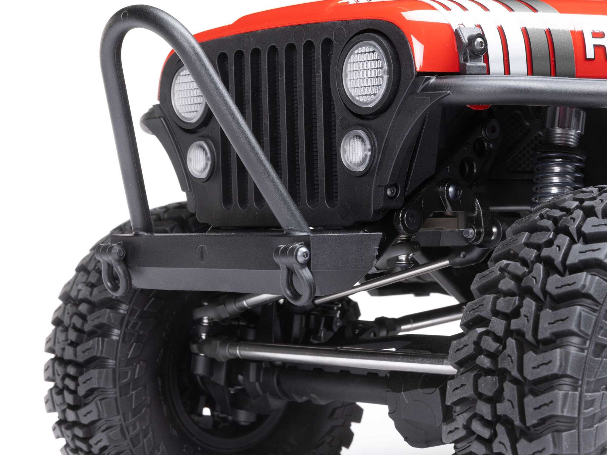 Axial 1/10 SCX10 III Jeep CJ-7 4X4 RTR Brushed Rock Crawler, Red - 17