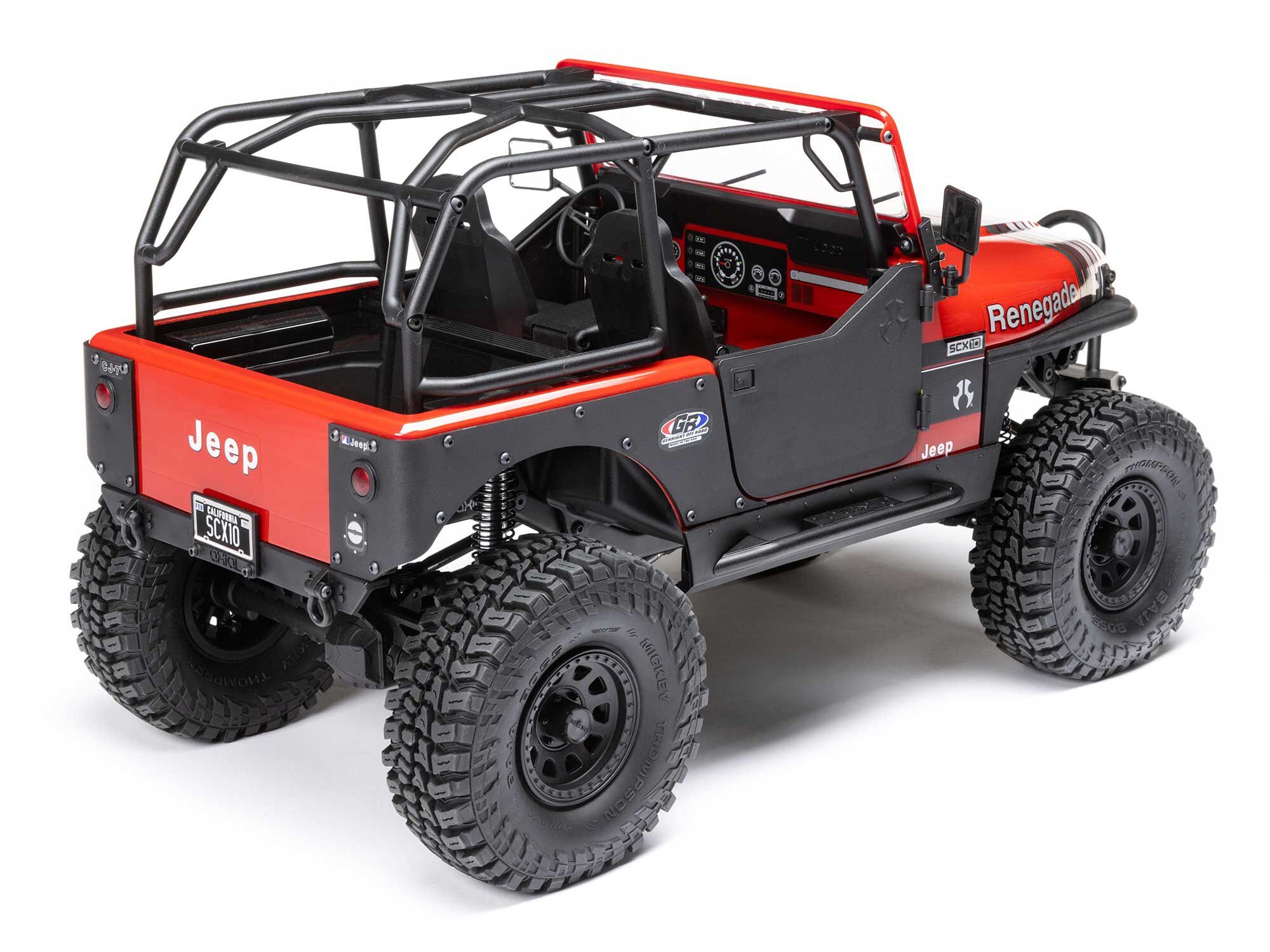 Axial 1/10 SCX10 III Jeep CJ-7 4X4 RTR Brushed Rock Crawler, Red - 4