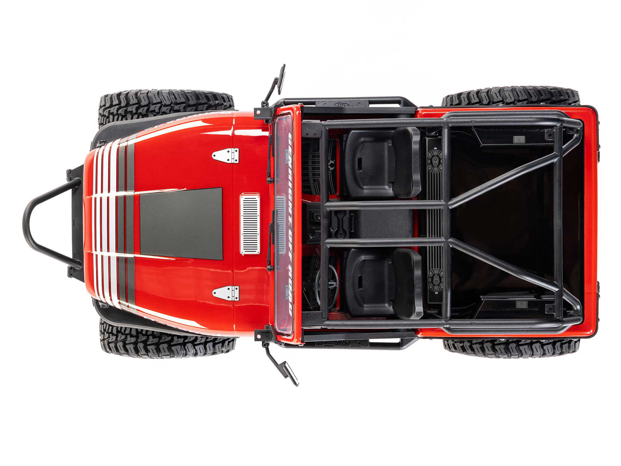 Axial 1/10 SCX10 III Jeep CJ-7 4X4 RTR Brushed Rock Crawler, Red - 10
