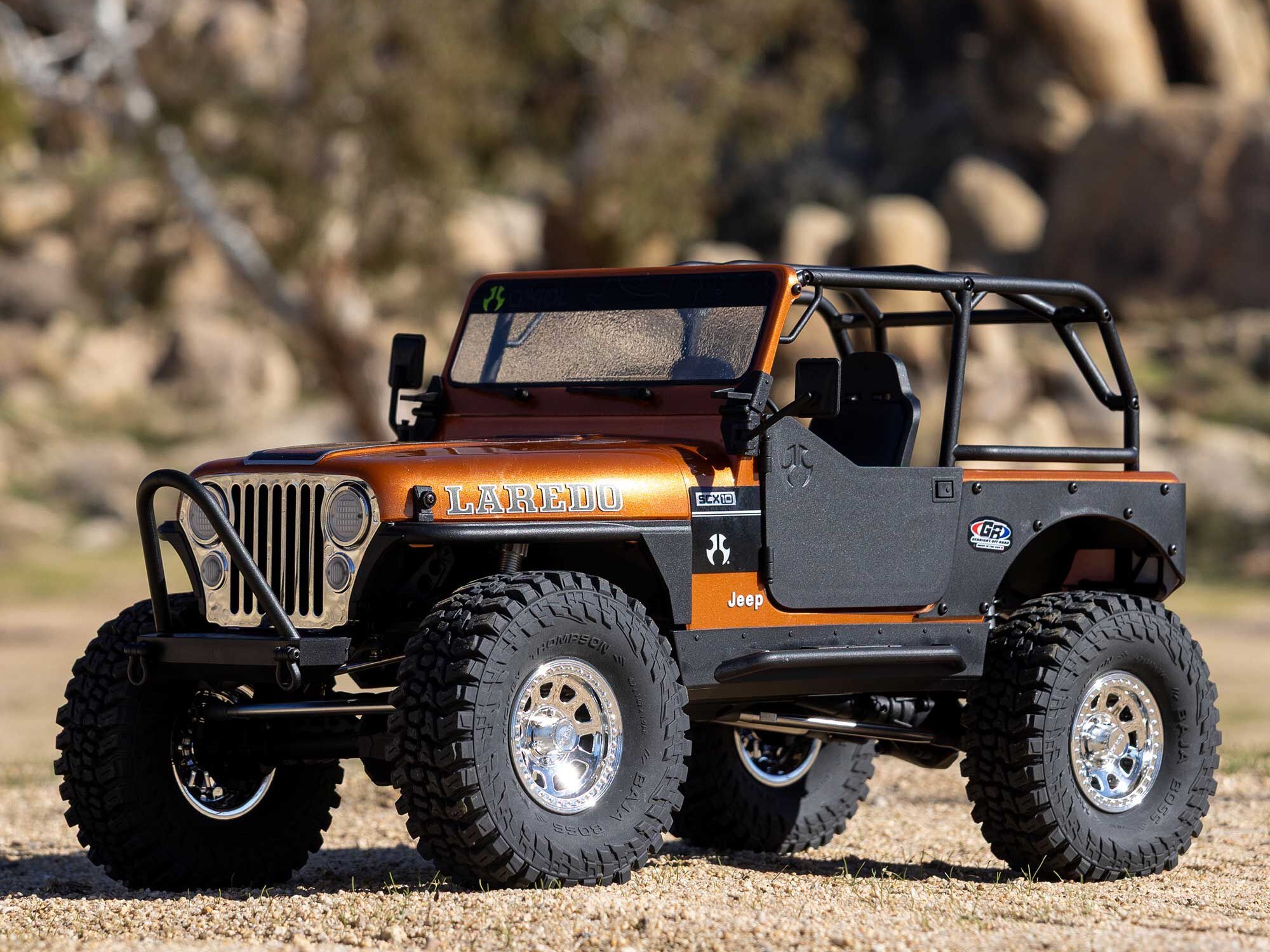 Axial 1/10 SCX10 III Jeep CJ-7 4X4 RTR Brushed Rock Crawler, Copper - 20