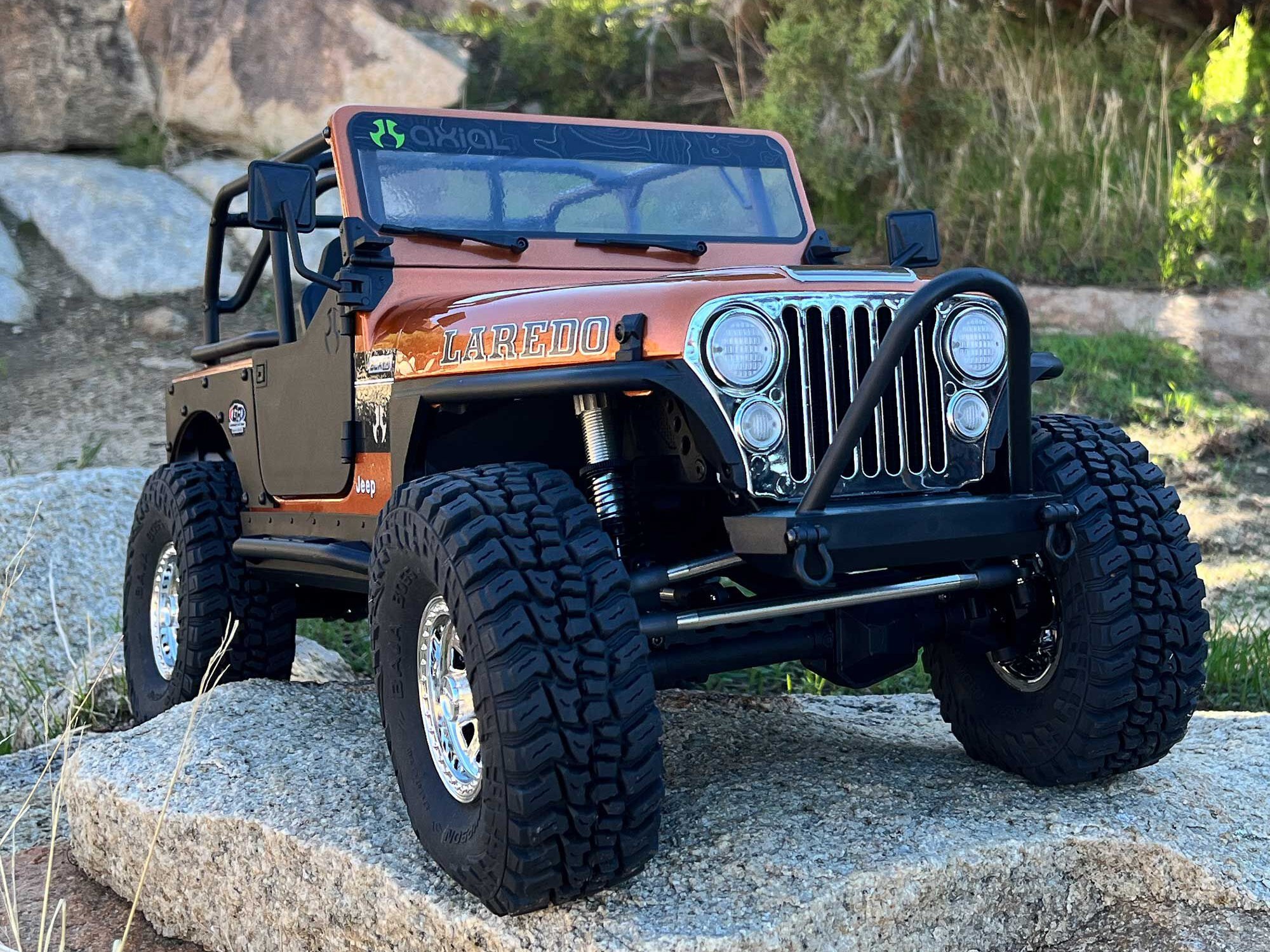 Axial 1/10 SCX10 III Jeep CJ-7 4X4 RTR Brushed Rock Crawler, Copper - 23