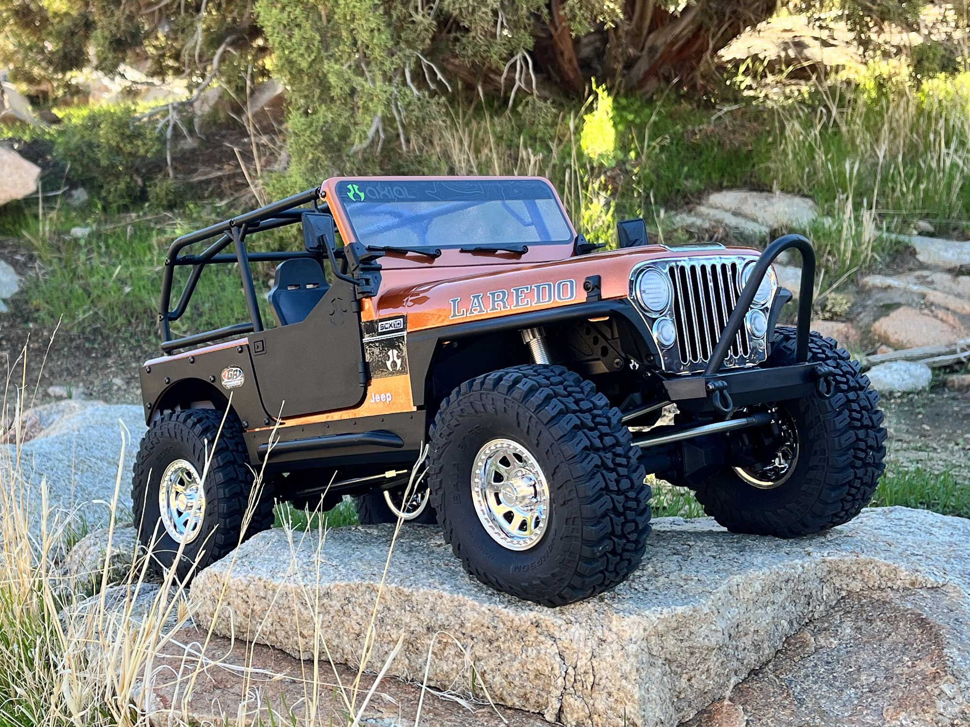 Axial 1/10 SCX10 III Jeep CJ-7 4X4 RTR Brushed Rock Crawler, Copper - 22