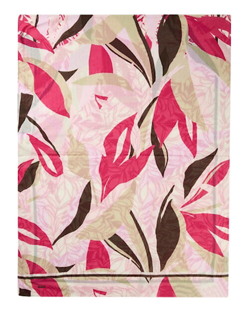 Sjal Janine mönstrad cerise/rosa/beige - 2