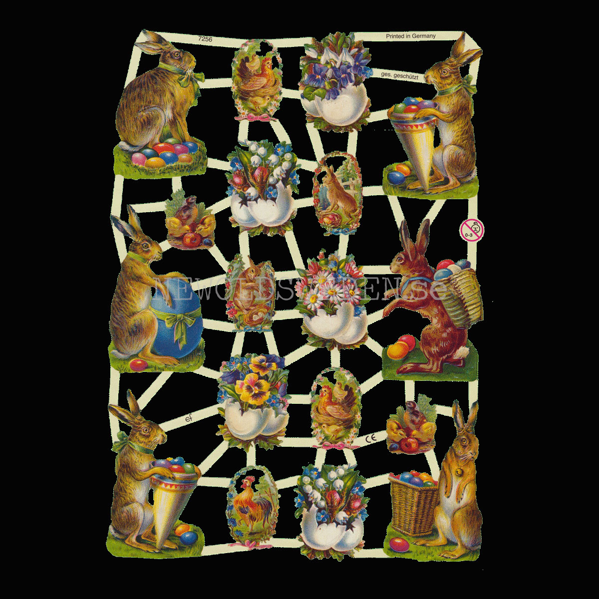 Påsk 16 x 23.5 cm - Bokmärke © Ernst Freihoff 7256