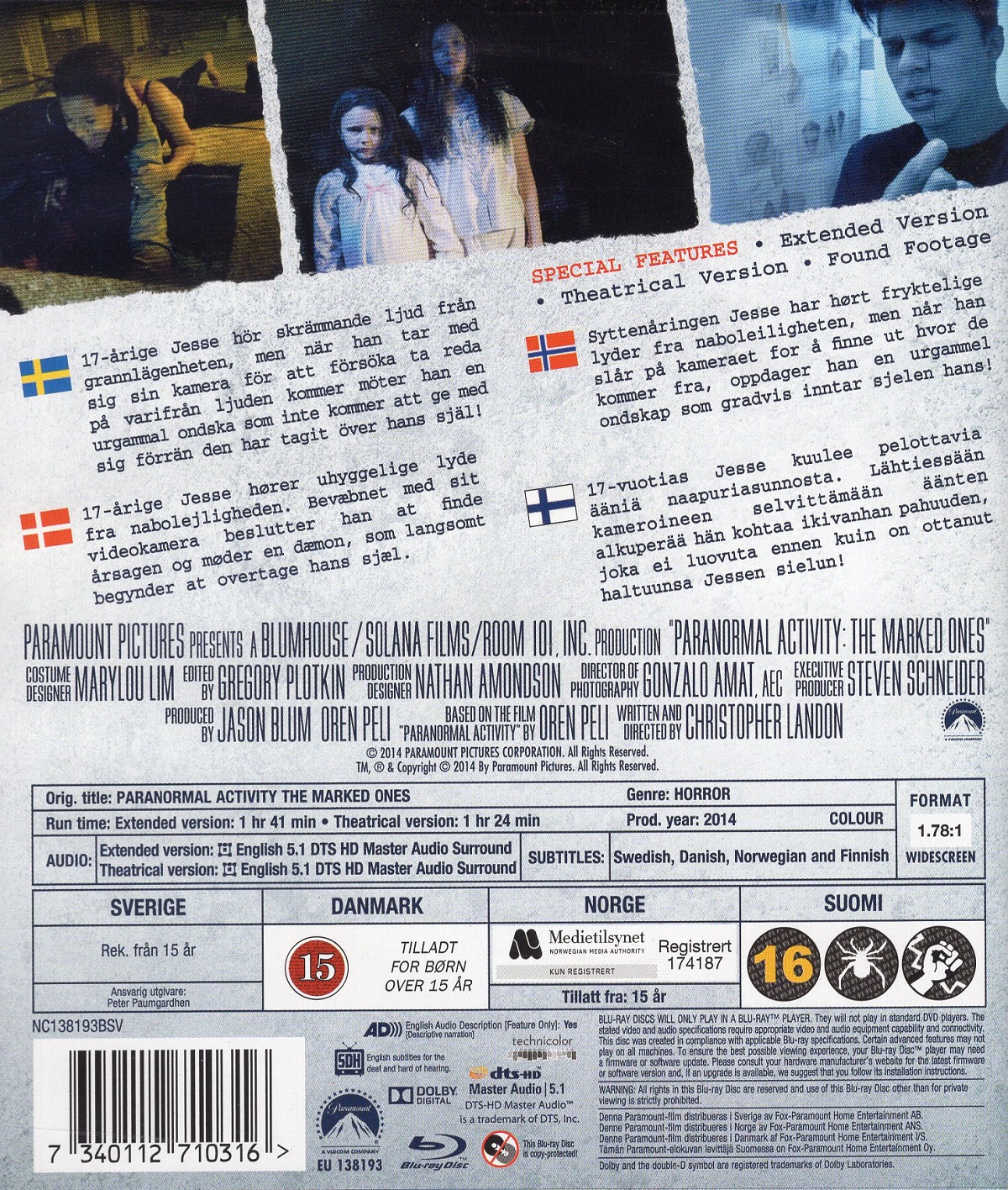 Paranormal Activity - The Marked Ones (Blu-ray) - 2