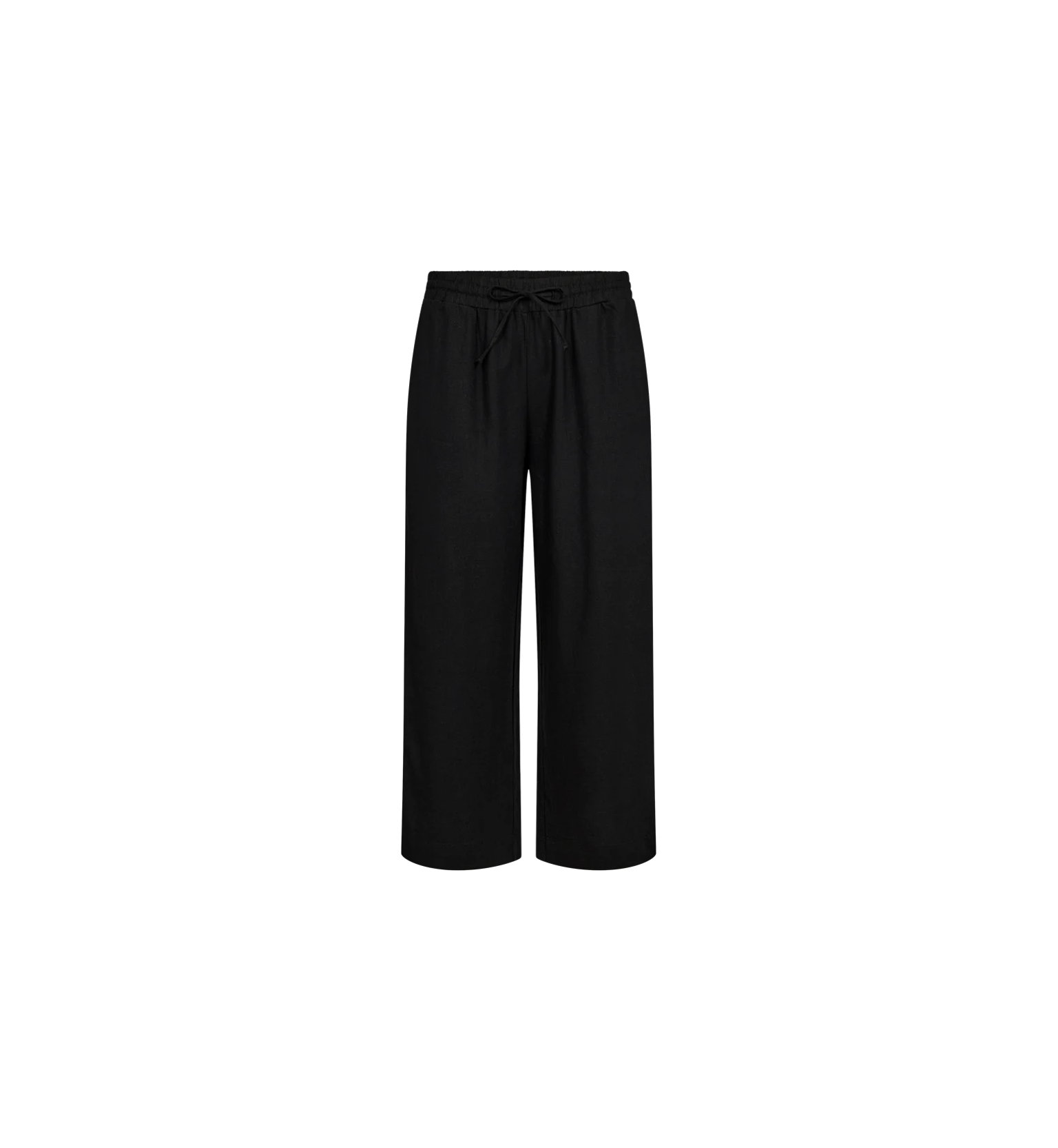 Freequent Lava 7/8 Linen Pants Black
