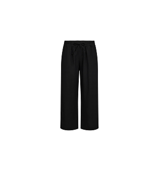 Freequent Lava 7/8 Linen Pants Black