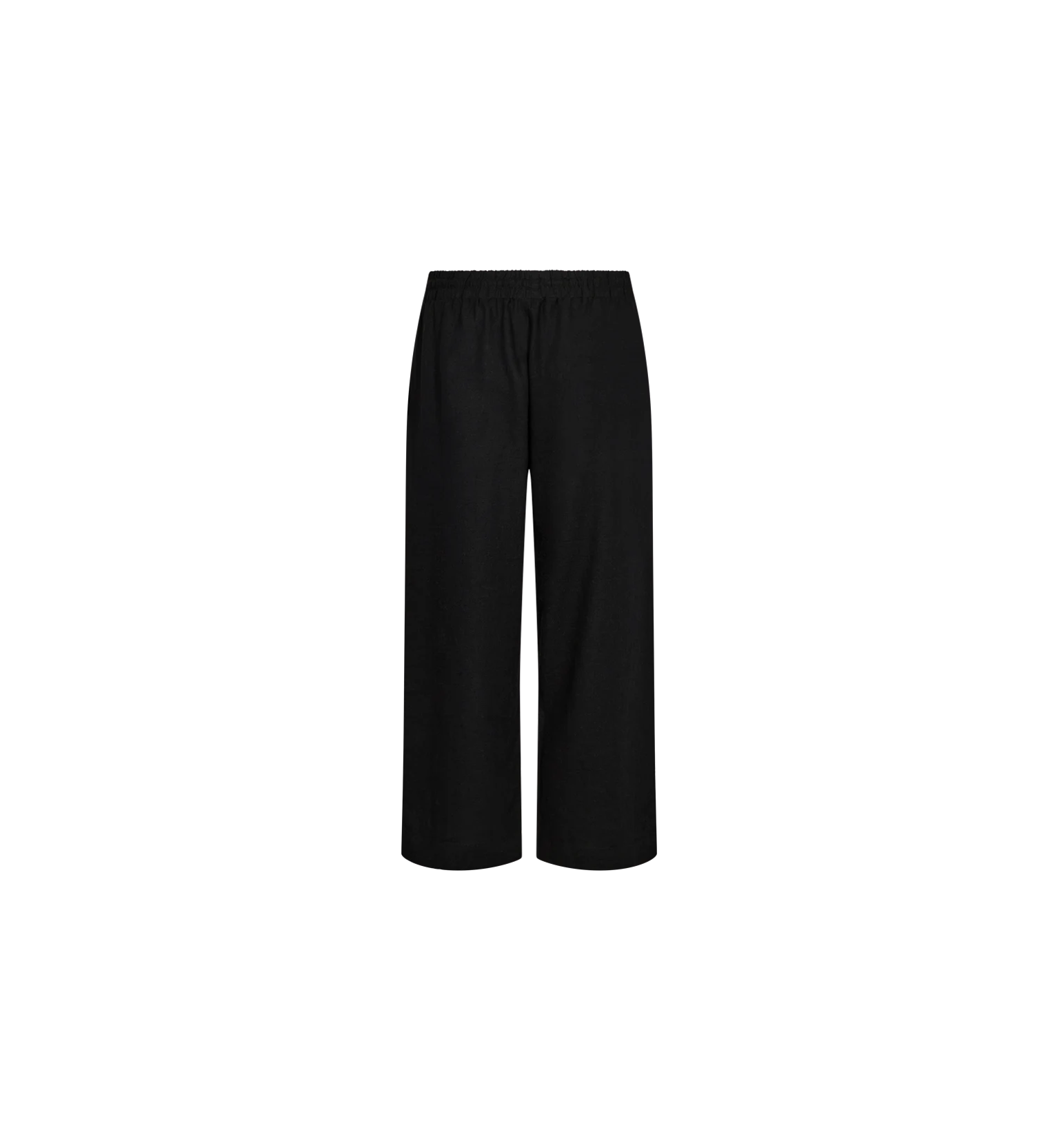 Freequent Lava 7/8 Linen Pants Black - 4