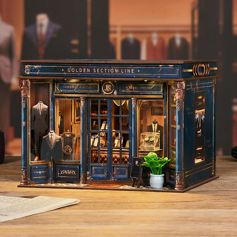 Book Nook Golden Section Line - Fancy Store - 6