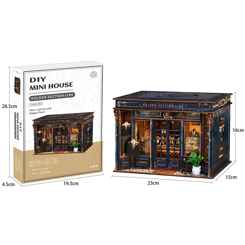 Book Nook Golden Section Line - Fancy Store - 2