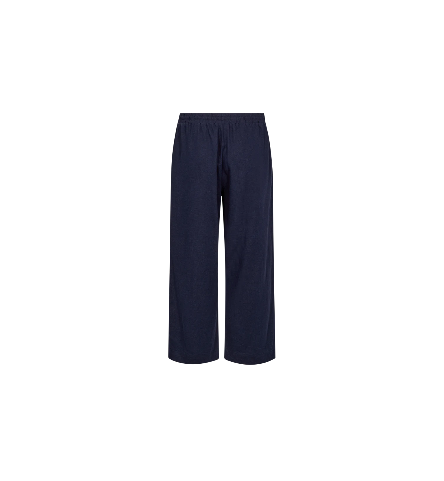 Freequent Lava 7/8 Linen Pants Navy - 4