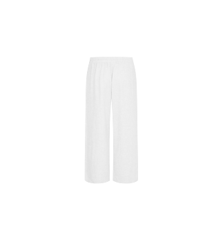 Freequent Lava 7/8 Linen Pants White