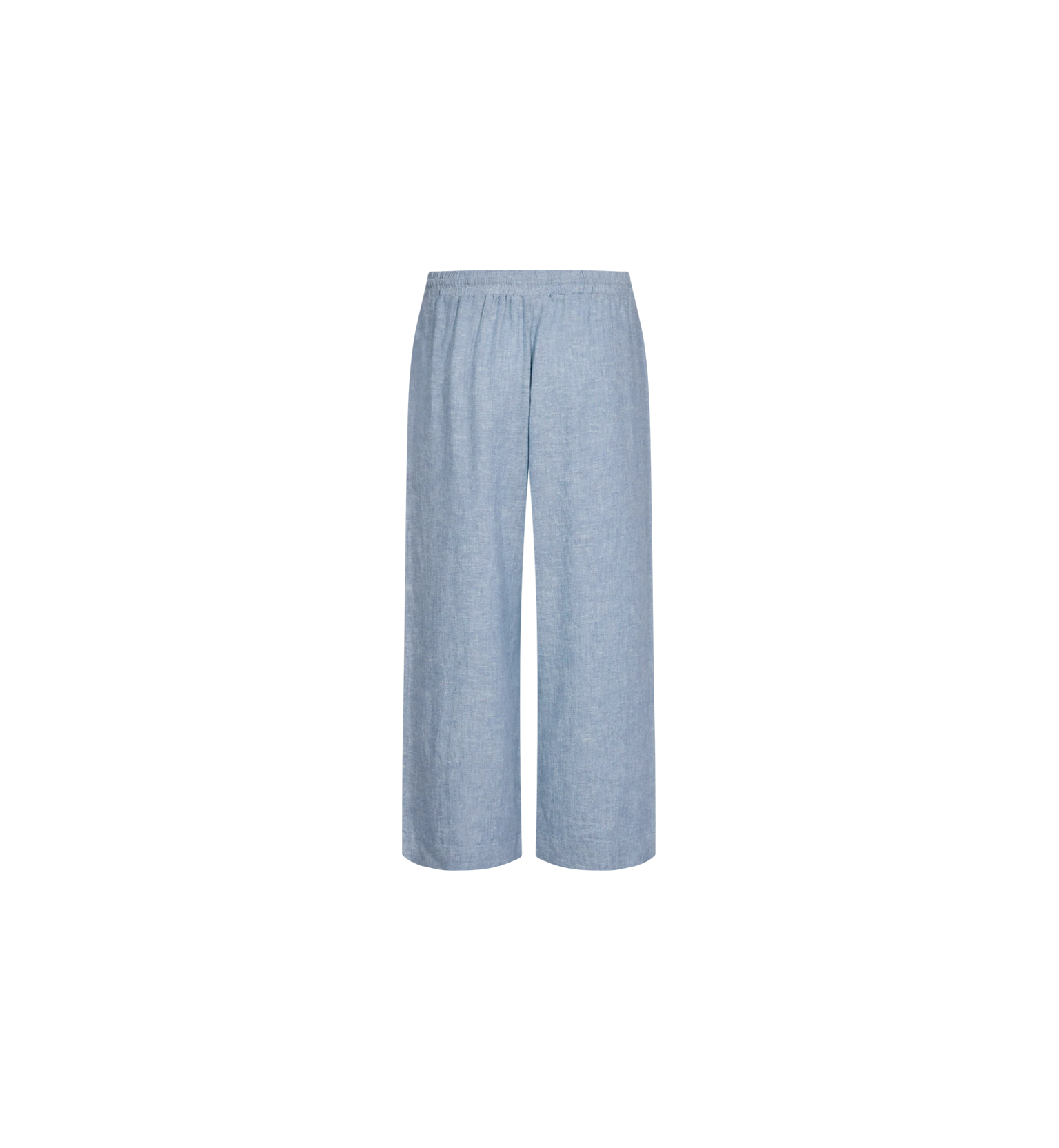 Freequent Lava 7/8 Linen Pants Blue - 2