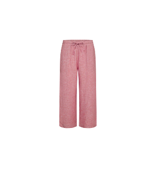 Freequent Lava 7/8 Linen Pants Pink