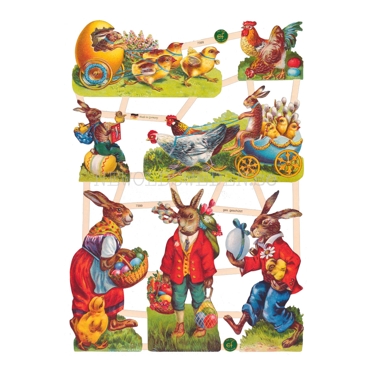 Påsk 16 x 23.5 cm - Bokmärke © Ernst Freihoff 7399 - 3