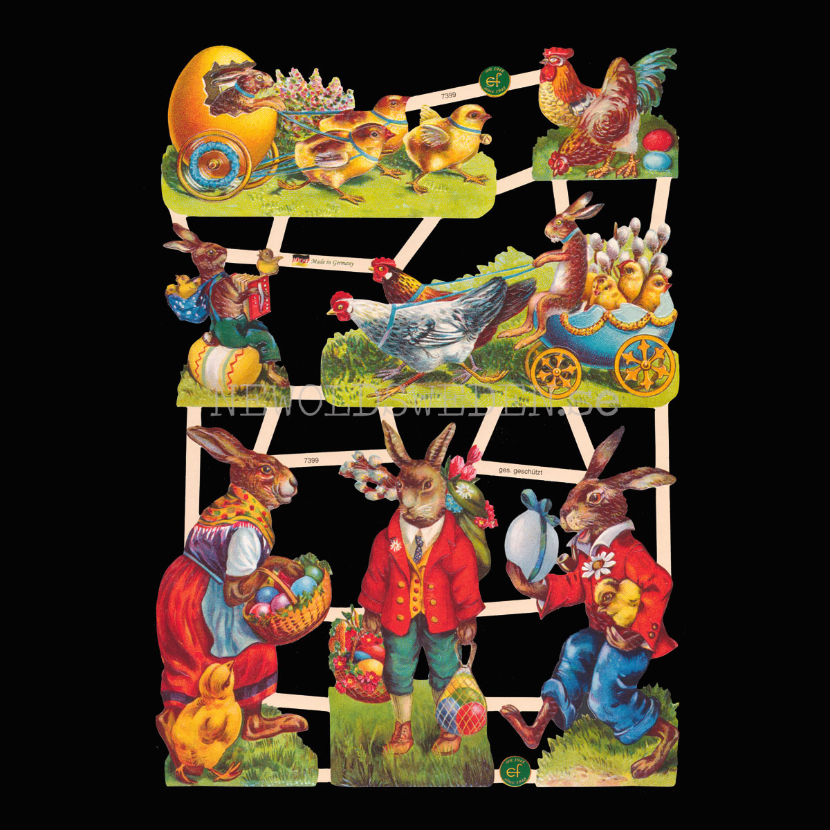 Påsk 16 x 23.5 cm - Bokmärke © Ernst Freihoff 7399