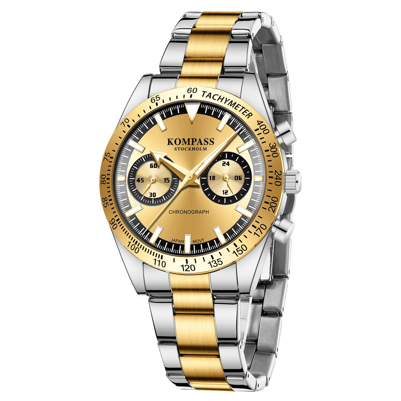 Kompass Airborne Chronograph Silver Gold - 3