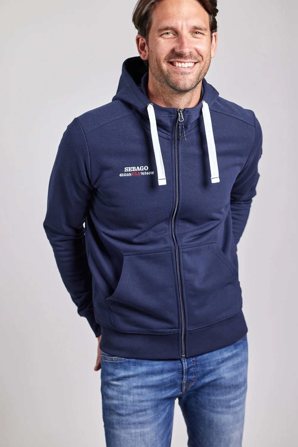SEBAGO AUTHENTIC LOGO ZIP HOOD - 2