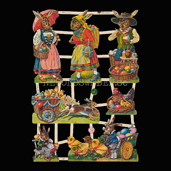 Påsk 16 x 23.5 cm - Bokmärke © Ernst Freihoff 7389 Glitter