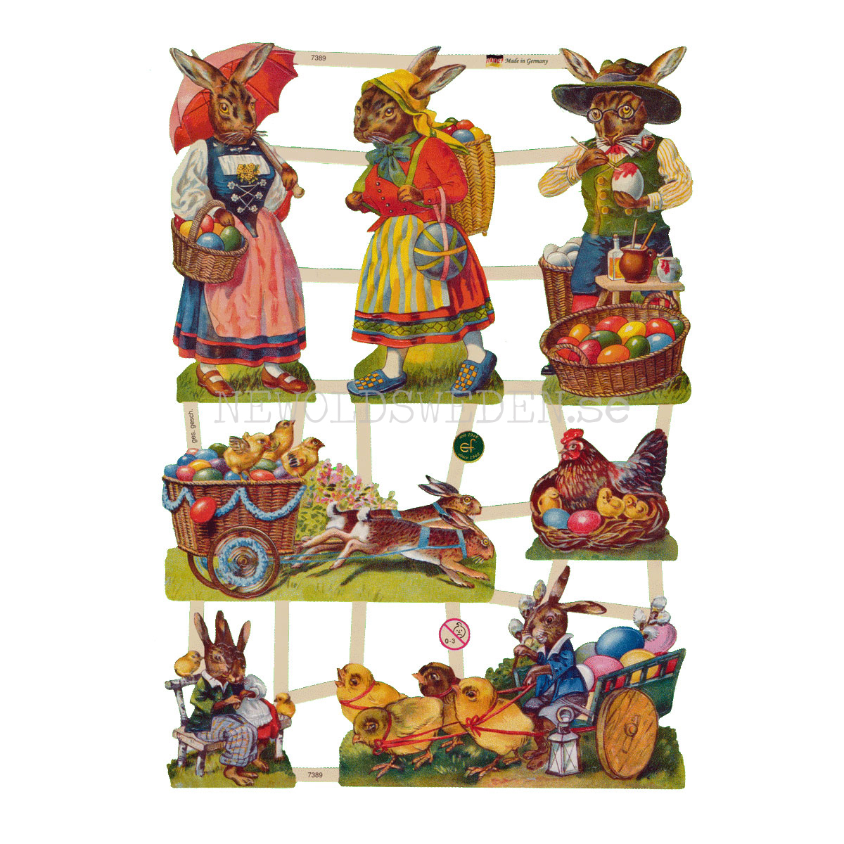 Påsk 16 x 23.5 cm - Bokmärke © Ernst Freihoff 7389 - 3
