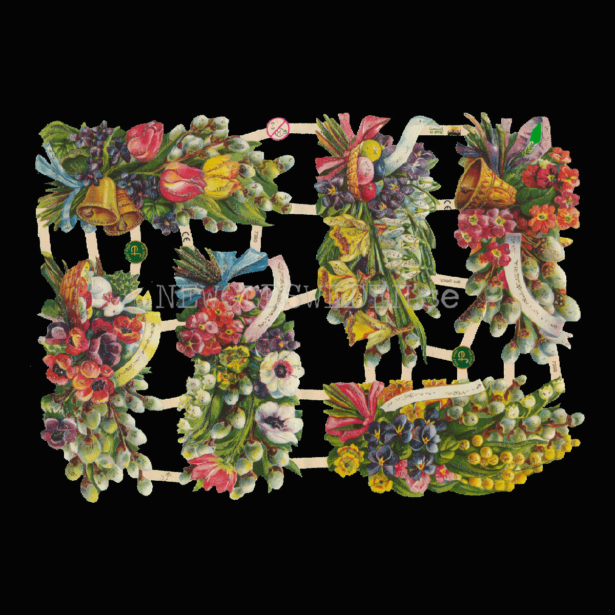 Påsk 16 x 23.5 cm - Bokmärke © Ernst Freihoff 7369 Glitter - 3