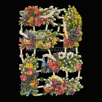 Påsk 16 x 23.5 cm - Bokmärke © Ernst Freihoff 7369 Glitter