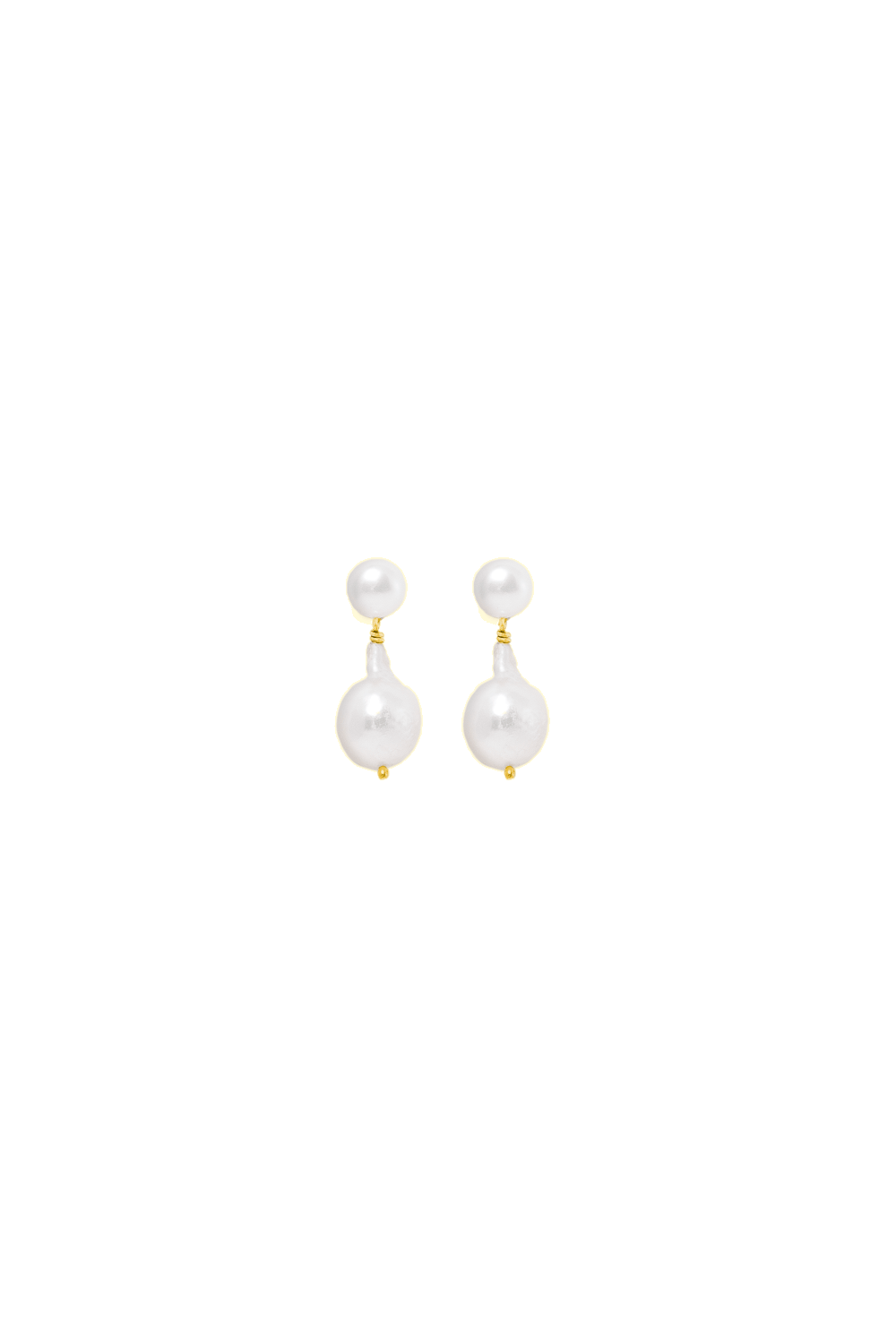 Dualita Pearl Earrings 18 Karats Guld