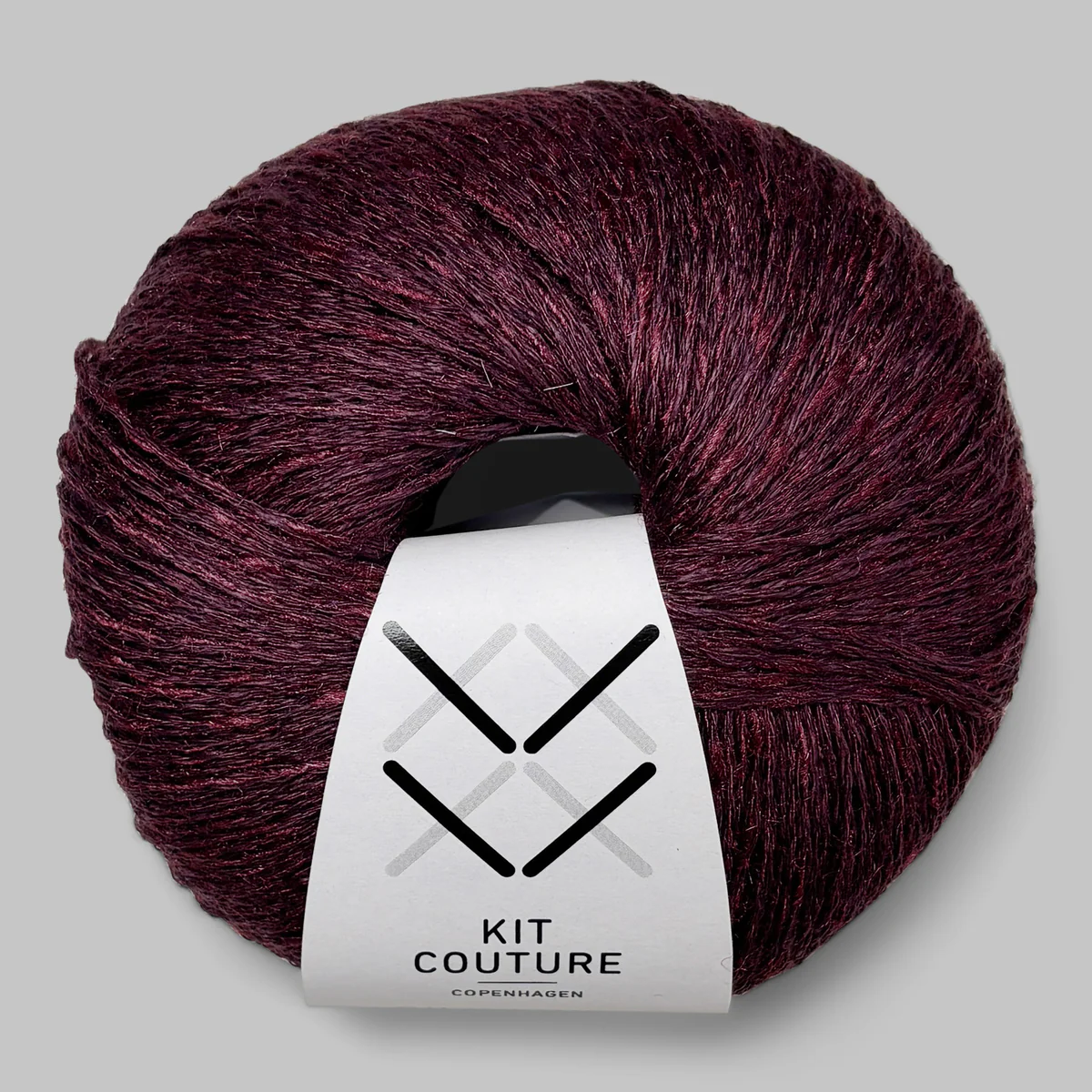 Silk Linen mörk plomon