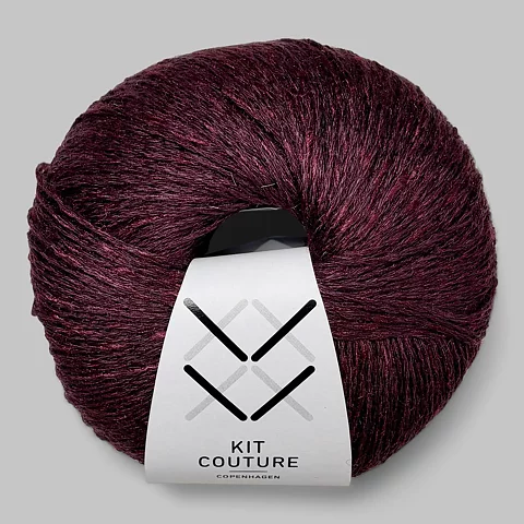 Silk Linen mörk plomon
