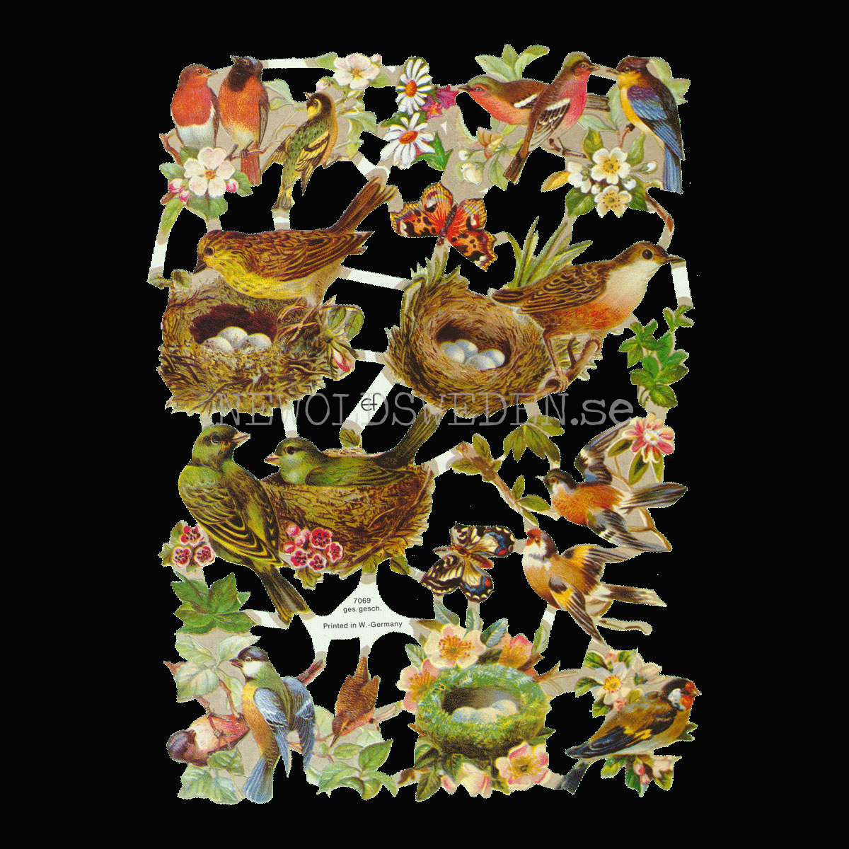 Fåglar & Våren16 x 23.5 cm - Bokmärke © Ernst Freihoff 7069