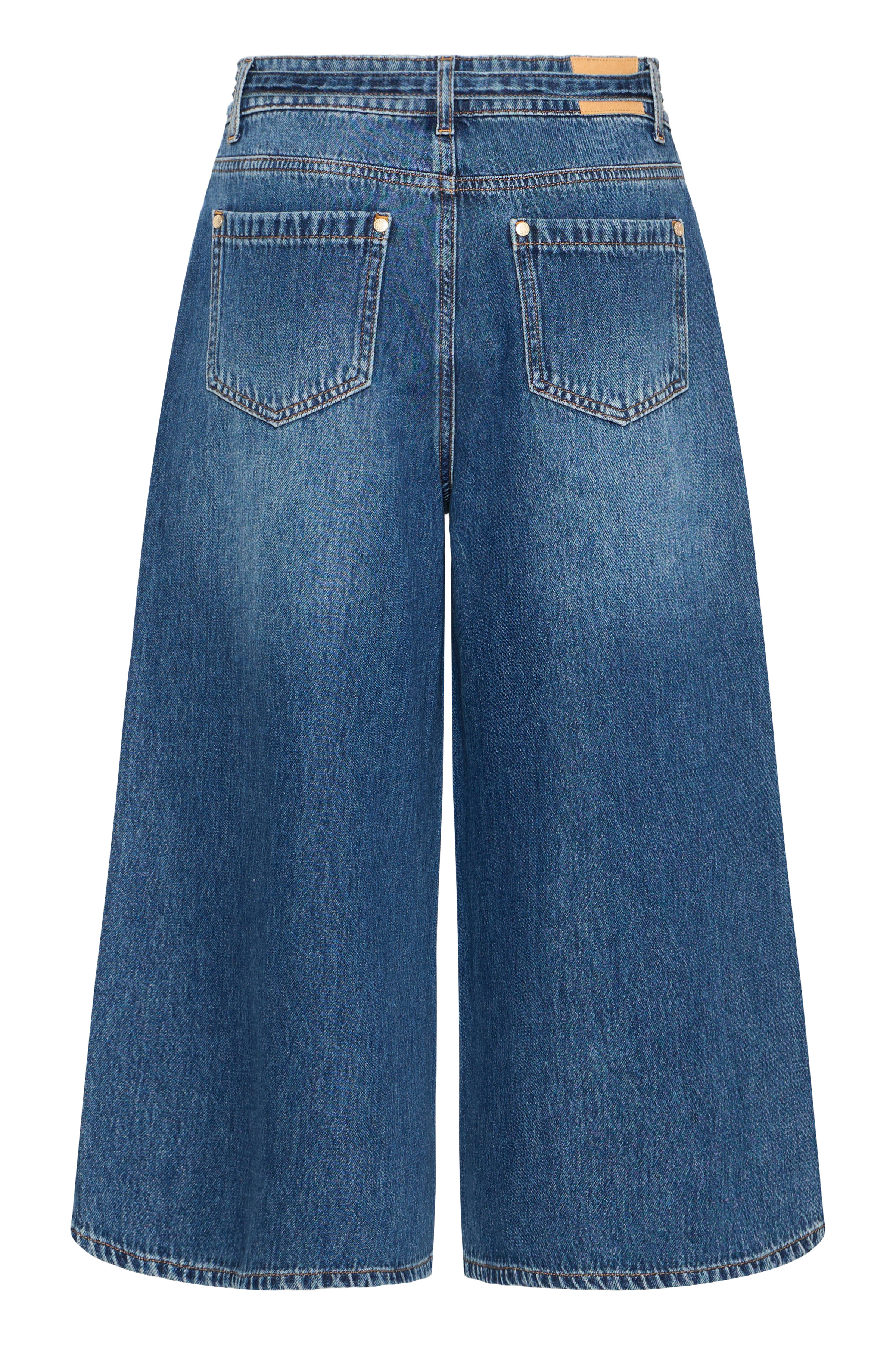PZALEXI UHW Jeans Wide Leg Medium Blue Denim  Culottejeans - 5